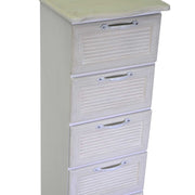 Mobiletto legno liverpool 6 cassetti bianco cm 29x23h95