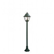 Lampada da esterno in alluminio pressofuso con diffusori in vetro trasparente - Altezza max 170mm nero