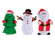 Set di 3 Figure di Natale in Poliestere L 17 x P 17 x H 32 cm