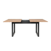 (2c) Tavolo moderno salotto cucina allungabile quercia cm 160-200 x 90(DENVER50) EFFEZ
