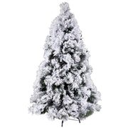 Albero monte bianco verde innevato cmø100h150 con 489 rami base in metallo
