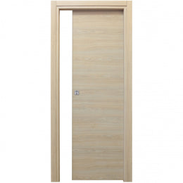 Porta Scorrevole Microtec Rovere Bianco Cm.210 x 70