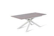 Tavolo allungabile antracite-bianco 90 cm x 140- 190 cm H. 76 cm