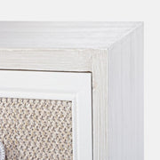 Cassettiera da soggiorno in MDF quattro cassetti Bianca MONTIEL 60x30,5x h70,5 cm