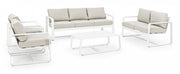 Divano per esterno due posti Bianco MERRIGAN 134x78x h84 cm