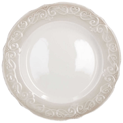Piatto dessert Linea Cozy bianco 28 cm Stoneware beige