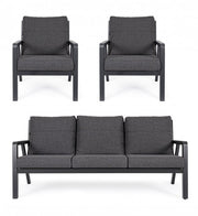 Set salotto giardino Truman antracite