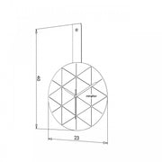 Orologio da parete design moderno cm 23x40 h EFFEZ