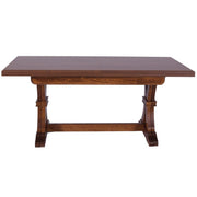 Tavolo in legno massello rettangolare allungabile colore noce 85x180-360xh79 cm EFFEZ