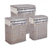 Set3 P.Biancheria Elegantly Rett Grigio