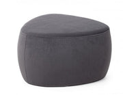 Pouff Stone grigio scuro effetto velluto