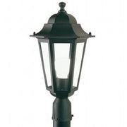 Lampada da esterno in alluminio pressofuso con diffusori in vetro trasparente nero