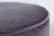 Set combinato moderno tavolino-pouf Annika grigio scuro
