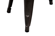 Sgabello ferro bristol marrone cm39x39h45
