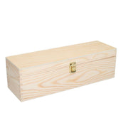 Scatola cassetta vino legno naturale 1 bottiglia champagne cm38x13h12