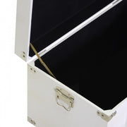 Baule legno 1-3 bianco rettangolare