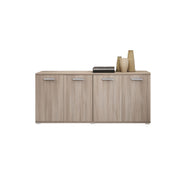Mobile multiuso legno nobilitato  arredo soggiorno olmo 180x45xh.80 cm