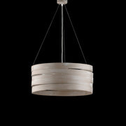Lampadario a sospensione in ferro Tortora Shabby tre luci 45x h20 cm