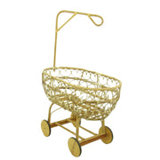 Culla vimini con reggivelo  con ruote in legno 103x57xh.44/78 cm