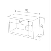 Quadro rettangolare Monroe decorazione murale   cm 36 x 18 x 22 h