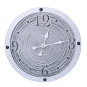 Orologio legno bordo bianco cmø50x3