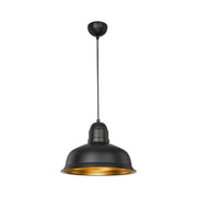 Lampada a sospensione Kumbet MDL3053 metallo nero interno oro EFFEZ