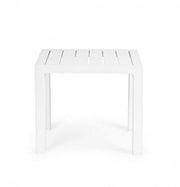 Tavolino alluminio bianco arredo giardino Cruise