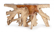 Consolle in legno naturale Lisandra 150x45 cm
