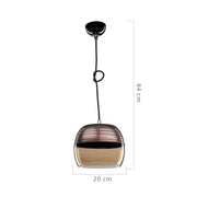 Lampada a sospensione Punto ASZ0856 diffusore bicchiere rovesciato EFFEZ