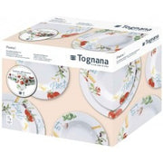 Set 12 Piatti e Tovaglia Pasta Multicolor Linea Olimpia