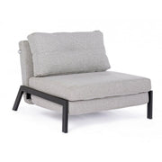 Divano letto salvaspazio un posto in tessuto Beige HAYDEN 95x96x h79 cm