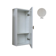 Pensile da bagno multiuso olmo 1 ante con ripiano interno 30x17xh.70 cm
