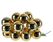 Grappolo decorativo di Natale oro ø2 cm