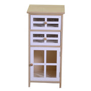 Cassettiera Naomi 1 anta e 2 cassetti naturale rettangolare cm33x30xh72
