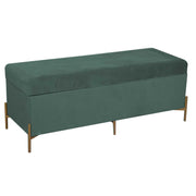 Panca velluto verde salvia cm115x40h45