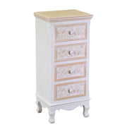 Mobiletto legno andorra 4 cassetti cm37x30h84