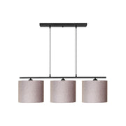 Lampada a sospensione Medusa ASZ1532 con paralumi tessuto beige