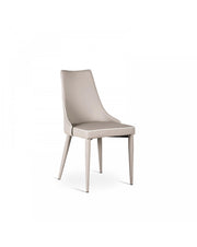 4x Sedia in similpelle Myriam grigio chiaro STS