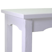 Tavolo esposizione Nantes in legno bianco quadrato