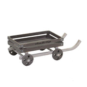 Cesta carretto legno naturale rettangolare cm48-70x38,5h22