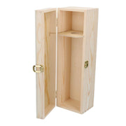 Scatola cassetta vino legno naturale 1 bottiglia champagne cm38x13h12