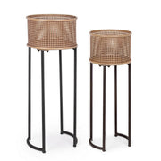 Set  2 porta piante Elton stile luxury