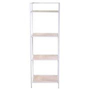 Scaffale in metallo Lucilla 4 ripiani bianco cm45x34xh122/135