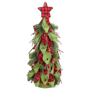 Albero tessuto verde rosso cmø18h43