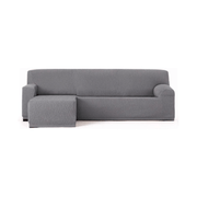 Copridivano Troya elastico penisola sinistra grigio bracciolo corto 250/310