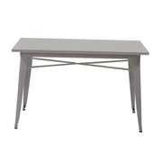 Tavolo ferro rettangolare bianco cm 60 x 120 x h 76