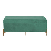 Panca velluto verde salvia cm115x40h45