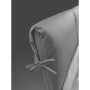Letto matrimoniale contenitore Fiocco tessuto grigio EFFEZ