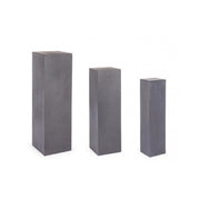 Set 3 colonne arredo giardino quadrate antracite Melange