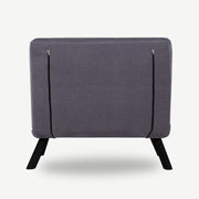Poltrona letto pieghevole Sando in tessuto grigio  60 x78xh.78 cm